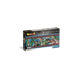 Clementoni Puzzle Panorama Dragon Ball 1000 Pieces, Compact Box - Puzzle for Adults 14-99 Years, Gift for Men and Women, Made in Italy, 37058