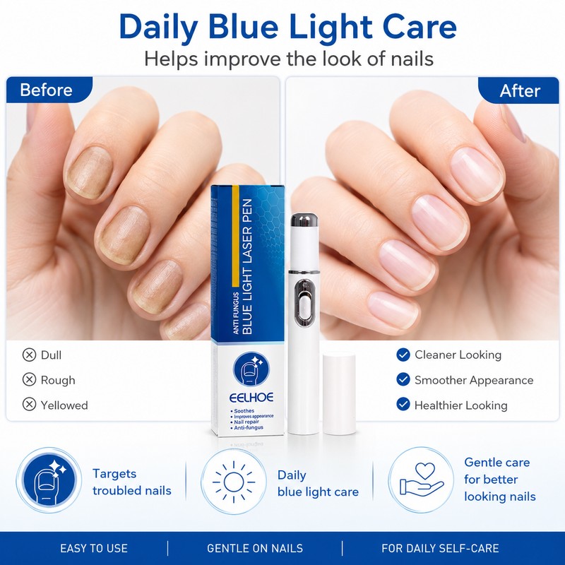 Portable Nail Care Pen for Toenails – Blue Light Grooming