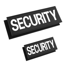 2 PCS patch security riflettente con alta visibilità per vest gilet tattici imbragatura cane zaini ed equipaggiamento professionale security toppa riflettente sicurezza bande riflettenti nastro