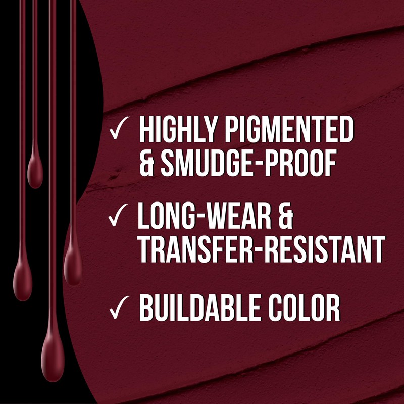 Sacha Cosmetics Intense Matte Lip Velvet Liquid Lipstick, Long-Lasting Velvet