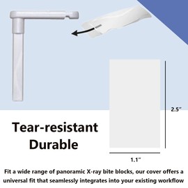 Disposable Panoramic Bit Block Cover, Dental X-Ray Posts 2"L x 1"W, 200 Pcs/Box