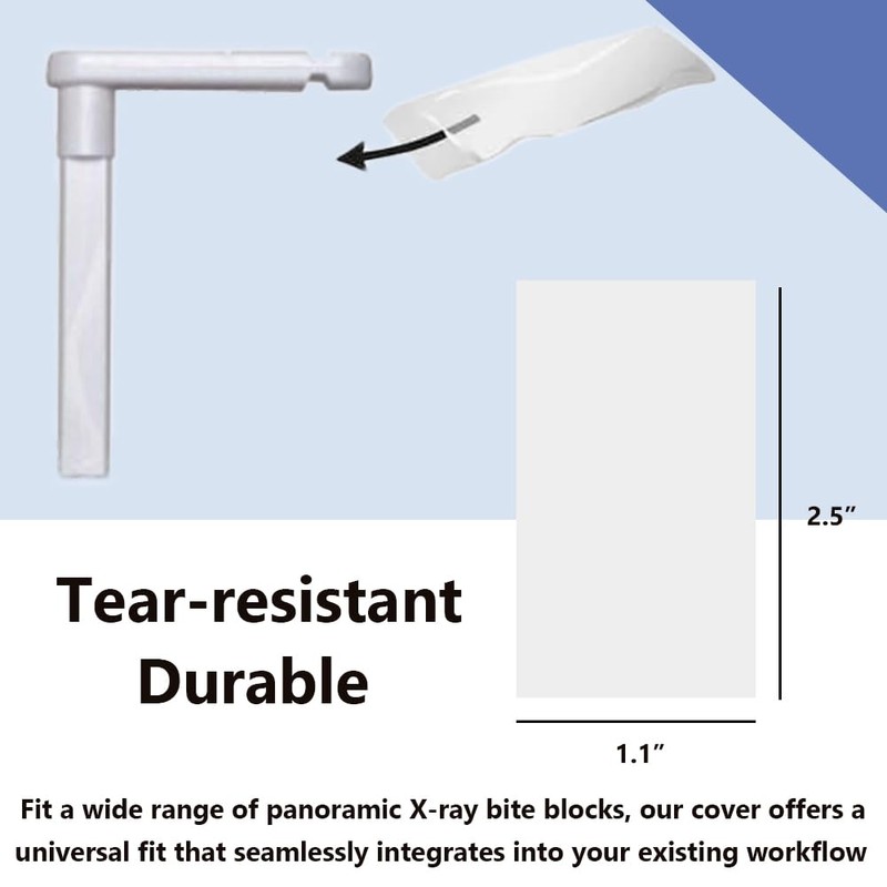 Disposable Panoramic Bit Block Cover, Dental X-Ray Posts 2"L x