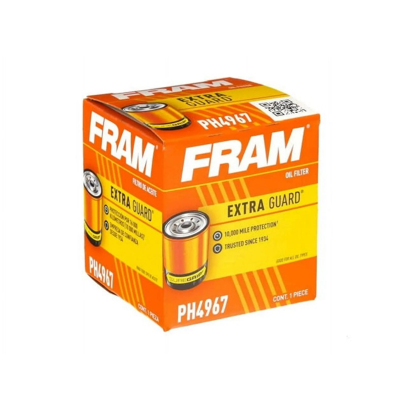 FRAM Extra Guard PH4967, 10K Mile Change Interval Spin-On Oil