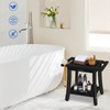 KingPavonini HDPS Shower Stool, Waterproof Shower Benches for Inside Shower