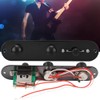 Electric Guitar Control Plate Switch Black Metal Prewired Wiring Harness