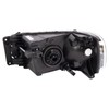 TRQ 2 Piece Headlight Assembly Set Halogen Black Bezel Driver