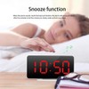 LED Mirror Alarm Clock Electronic Alarm Clock Adjustable Mirror Bedside