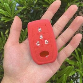 Sienta Key Cover 4-Button, Toyota-Specific Design, Smart Key Case, New Model, Key Case, Noah 90 Series, New Model Voxy, VOXY NOAH 90 Series, Toyota Car Use, red