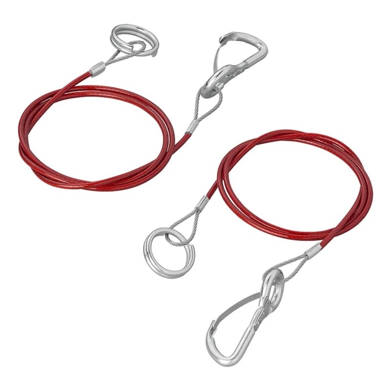 Freizeli ProPlus Trailer Safety Rope 1 Metre Red Brake Breakaway