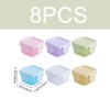 woojfcang 8 Pcs Mini Food Containers with Lid Sauce Pots