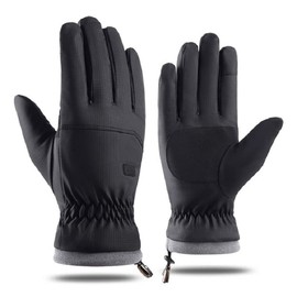 INOGIH Winter Non-Slip Warm Ski-Gloves for Women Men Outdoor Plus-Velvet-Thickened Touchscreen-Cycling-Gloves for Cold Weathe