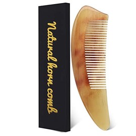 ZAYCB Horn Comb - Anti-Static Fine Tooth Detangling Comb for All Hair Types and Ages
