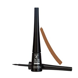 ZUZU LUXE Precision Liquid Liner (Taureg - Medium Brown/Matte), Liquid Eyeliner featuring a fine calligraphy tip, quick-drying, water resistant. Natural, Paraben Free, Vegan, Gluten-free,Cruelty-free, Non GMO, 0.1 oz.