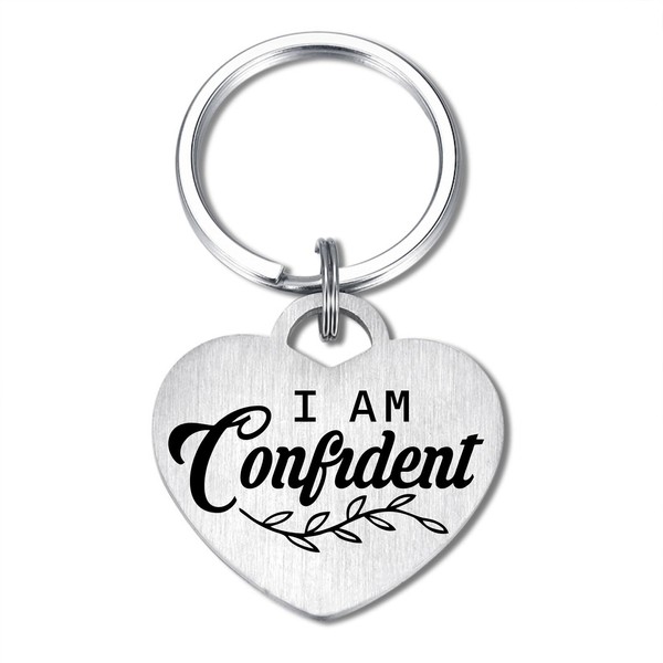 Levole I am Confident Keyring Inspiration Keyring Motivational Gifts Mental