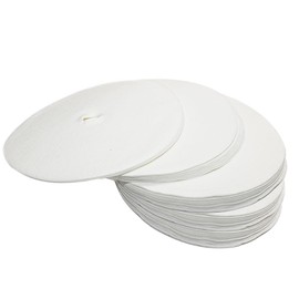 100 Pack Disposable Percolator Coffee Filters, 3.75 Inch Disc Filter for Percolators, Coffee Pot (100, White)