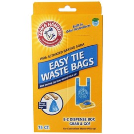 150-Pack, Blue Easy Tie Waste Bags
