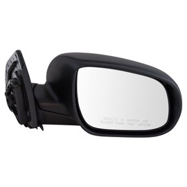 TRQ Right Mirror Power with Textured Cover Passenger Side Compatible with 2010-2011 Hyundai Accent HY1321171