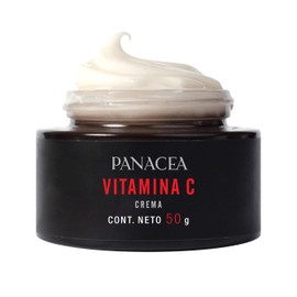 PANACEA Crema de Vitamina C, E y ácido hialurónico. Crema altamente hidratante, antioxidante reafirma, da luminosidad, unifica tono y textura | 50g.