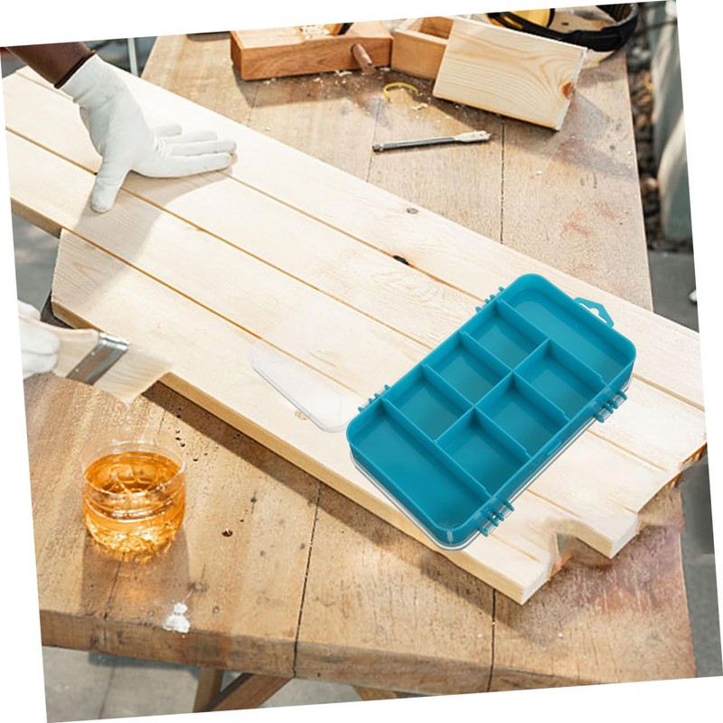 COHEALI Plastic Storage Boxes Double Sided Compartment Container for Small