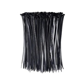 3.9 inch Black Zip Ties Heavy Duty 100 Pack, UV Resistant，Durable Nylon Zipper Cable tie, self-Locking tie Bag, Perfect Choice for Home Gardens, Offices, and workshops