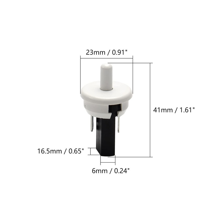 Fielect Pbs-05 Refrigerator Door Light Switch Momentary Fridge Switch Normally