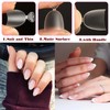 JSRQT French Nail Tips Set, 240 Pieces, 15 Sizes, Oval