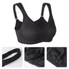 Lemorosy Full Coverage Front Closure Posture Bra Wirefree Unpadded Back