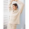 LILLUSORY Women 2 Piece Outfits Winter Clothes Turleneck Sweater Matching