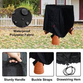 Kids Water Table Cover Fit Step2 Dino Dig Sand and WaterTable,Waterproof DustProof Anti-UV Outdoor Kids Water and Sand Toys Cover,Cover only(35''x32''x32'')