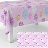 GZBJMYGS Cute Puppy Paw Tablecloths Dog Paw Prints Pink Table