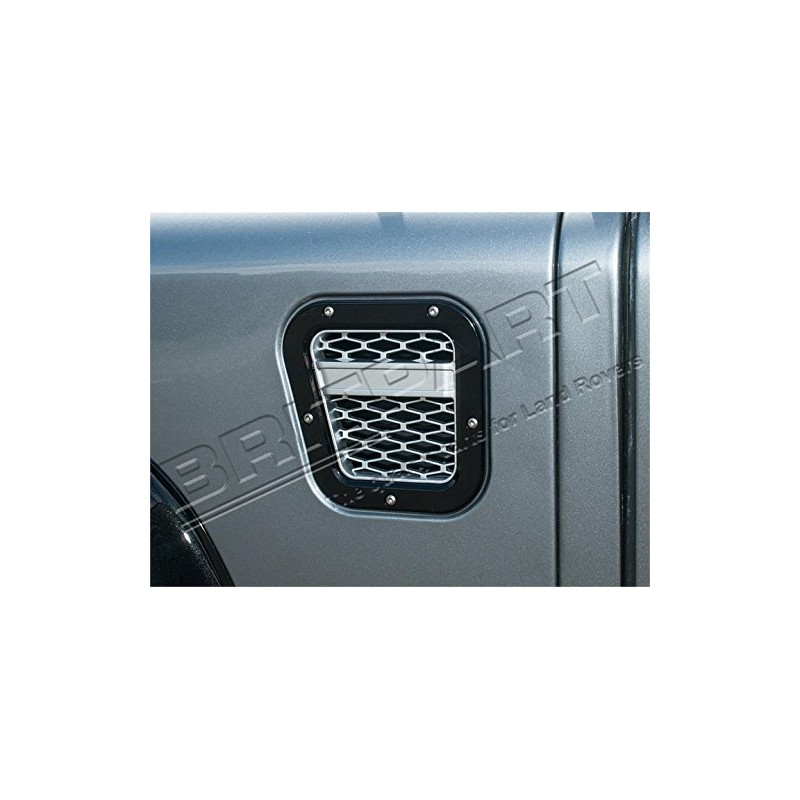 BRITPART XS AIR INTAKE GRILLE BLACK WITH SILVER MESH LEFT