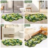 COMBLUE Green Moss Runner Rug Bath Mat Non Slip, Ultra