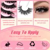Ahrikiss Lashes Fluffy False Eyelashes D Curl 8D Volume Fake