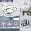 CANEOE Small Modern Ceiling Light,6000K Cool White Round Led Hallway