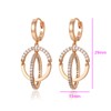 XUPING Gold Hoop Earrings for Women Small Hanging with Cubic