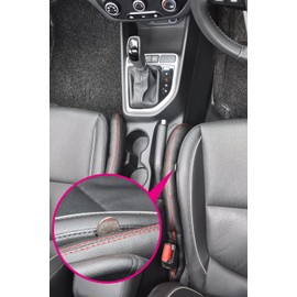 Car Seat Gap Filler，LOSHARP Car clearance cushion, general purpose center now tool gap premium specification car accessories Toyota/Suzuki/Honda etc. 2PCS and Slide Free Pad/Black