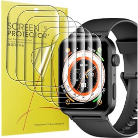 Blueshaweu Compatible for Blackview Smart Watch Screen Protector, [6 Pack] Full Coverage TPU Clear Film Compatible with Blackview R30Pro 1.85 Inches Smart Watch/FeipuQu R30 Pro Smartwatch (6 pack)