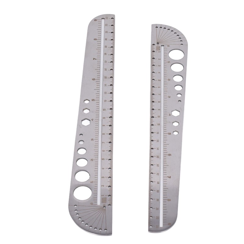 Baxnore Heavy Duty Stainless Steel Ruler, Multifunctional Metal Craft Ruler
