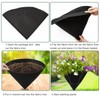 3PCS 12 Inch Cone Shaped Planter Basket Liners Fabric Hanging