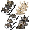 12Pcs 40th Birthday Decorations Kits, Stylish Birthday Paper Eyeglasses 40th