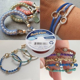 Soft Flex 49 Strand Beading Wire - Medium 0.19 Diameter - 10 Feet Nylon Design Wire