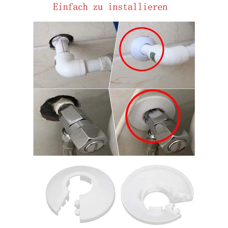 Radiator Pipe Rosette Pipe Collars Radiator Pack of 24 16