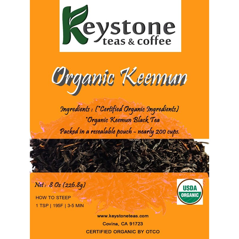 Keystoneteas Organic Keemun Loose Leaf - 8Oz