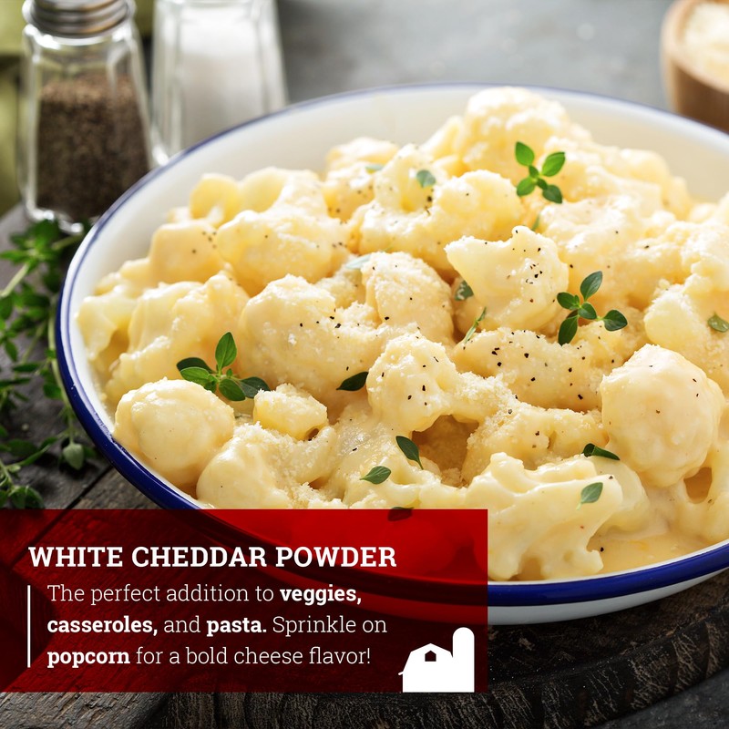Hoosier Hill Farm White Cheddar Cheese Powder, 1LB (Pack of