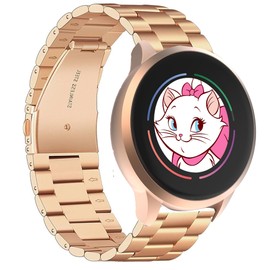 Lamshaw Compatible With iTouch Sport 4 Bands, 20mm Stainless Steel Metal Replacement Strap Bracelet for iTouch Sport 3 / AIR 3 40MM Smartwatch (Rose Gold)