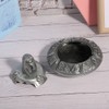 Metal Ashtray with Cover Retro Zinc Alloy Crafts Innovative Ornaments