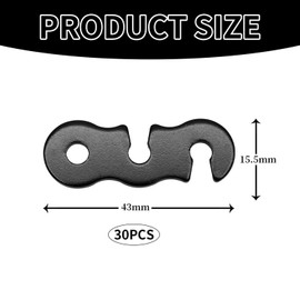 30 Pieces Of Aluminum Alloy Tent Rope Buckles, Outdoor Camping Supplies, Tent Rope Accessories, Tent Rope Secure Buckles, Suitable For Camping, Hiking And Traveling