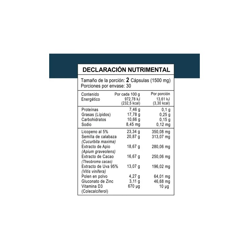 Suplemento para Próstata Prost-X de F8-Tech, 60 Cápsulas