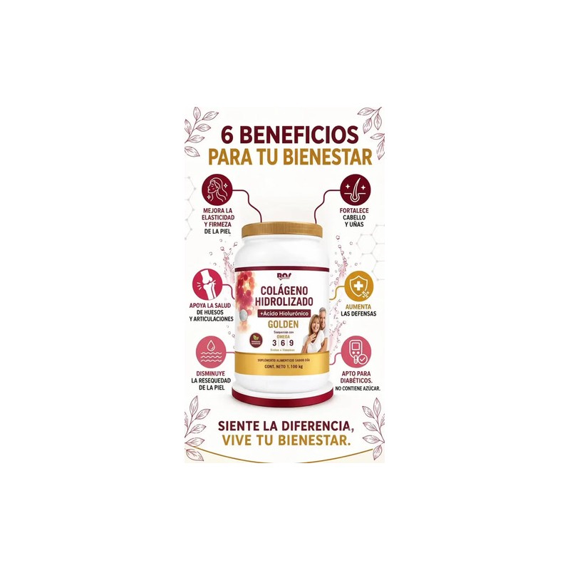 Colágeno Hidrolizado Golden En Polvo 3 Pack