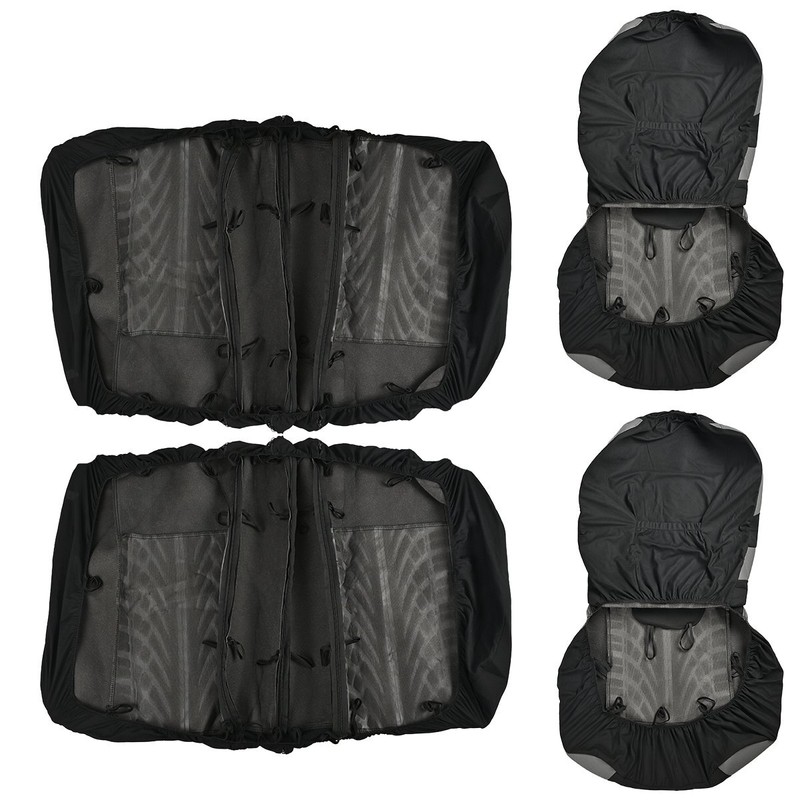 CANITU For Hyundai Car Seat Covers Cloth 5-Seats Full Set